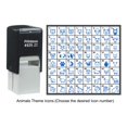 thumbnail image 2 of Printtoo Personalized Animals Theme Icons Rubber Stamp Self Inking Stamper 24 mm-Black, 2 of 6