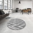 thumbnail image 4 of Ahgly Company Machine Washable Indoor Rectangle Transitional Platinum Gray Area Rugs, 7' x 10', 4 of 7