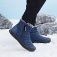 thumbnail image 5 of LSLJS Men Shoes Solid Color Winter Keep Warm Woolen Casual Zipper Short Boots, Men's Snow Boots, 5 of 5