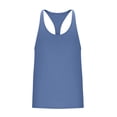 thumbnail image 3 of Plebaso Débardeurs pour Hommes Sans Manches à Dos Nageur T-Shirt de Musculation Entraînement Course T-Shirts Athlétiques, 3 of 5