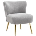 thumbnail image 1 of HOMCOM Accent Chair Side Chair for Living Room with Legs Charcoal Grey, 1 of 10