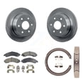 thumbnail image 1 of Transit Auto Rear Disc Rotors Semi-Metallic Pads and Parking Brake Shoes Kit for Car 2002 Chevrolet Suburban 1500 4WD with Single Piston Caliper K8F-104667, 1 of 11