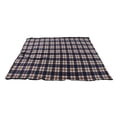 thumbnail image 4 of Fleece Sleeping Bag Portable Travel Warm Sleeping Bag for Adults Outdoor Camping Hiking Climbing Navy Blue Grid, 4 of 9