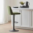 thumbnail image 2 of Bouclair Tabouret de Bar Réglable en Tissu Kaki et Métal, 2 of 10