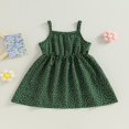 thumbnail image 2 of Petites Filles Princesse Robe Rayures Dot Print Robe Décontractée une Ligne Robe pour la Plage Partie Vêtements Mignons 4-5 Ans, 2 of 8
