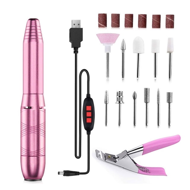 35000 RPM Electric Manicure Drill Pen For Nail Polish Remover With Nail File Electric Nail Drill Machine For Nail Exfoliating ,Easy to Setup