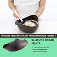 thumbnail image 2 of Silicone Bread Maker  Folding Bread Baking Pan Microwave Vegetable Steamer, 2 of 9