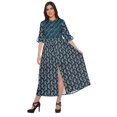 thumbnail image 1 of Moomaya Kurta Imprimée Tenue d'Été Kurti pour Dames Tunique à Fente avant Hauts pour Femmes, 1 of 5