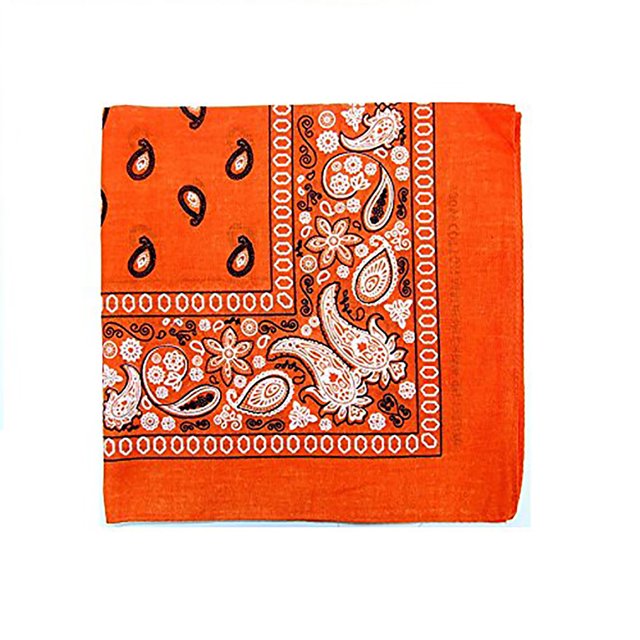 Pack of 20 XL Non Fading Paisley 100% Polyester Bandanas 27 x 27 In - Bulk