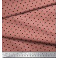 thumbnail image 2 of Soimoi Poly Georgette Fabric Swallow Bird Small Print Fabric by Yard 52 Inch Wide, 2 of 3