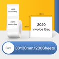 thumbnail image 2 of White Blank Thermal Printing Paper Roll for B21 Label Printer Barcode Price Size Name Label Paper Waterproof Oil-Proof Tear Resistant 30*15mm 460sheets/roll for B3S/B11 Thermal Printer, 2 of 7
