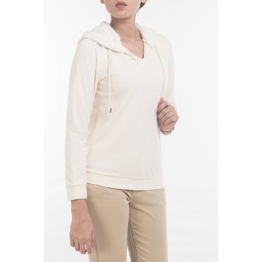 Women's Hoodie Full Sleeve OFF WHITE