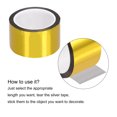 thumbnail image 4 of Unique Bargains Gold Tone Metalized Tape 2 Inch x 55 Yards Decor Tape for DIY, 4 of 6