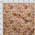 thumbnail image 3 of oneOone Tissu Flex Coton Rose Brun Foncé Floral Tropical Matériel de Robe Tissu Imprimé au Mètre 40 Pouces de Large, 3 of 4