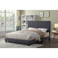 thumbnail image 1 of Karyn Modern Upholstered Platform Bed with Adjustable Headboard, Linen Bed Frame, Grey, Queen, 1 of 1