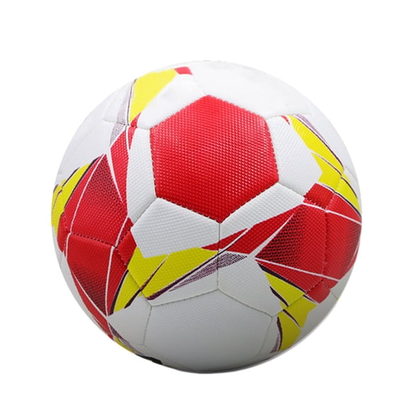 VONKY le Travail d'Équipe Rencontre le Plaisir Ballon de Soccer Portable pour Jeu Compétitif But de Soccer en PVC Durable Ballons de Soccer Ballon de Soccer Rouge No.4 1 Ensemble