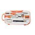 thumbnail image 2 of Math Geometry Kit Compass Set Sharpener Eraser Geometry Student Math Geometry Protractor Triangle Ruler School Teachers Orange, 2 of 7