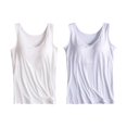 thumbnail image 1 of Womens Cotton Camisole Adjustable Camisole With Frame Bra Stretch Undershirt, 1 of 6