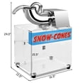 thumbnail image 2 of Costway Electric Snow Cone Machine Ice Shaver Maker Shaving Crusher Dual Blades, 2 of 10