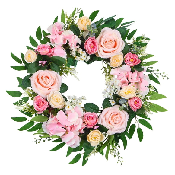 Lighted Wreath Battery Operated Summer Door Large Door Wreath Christmas Hoop Wreath Christmas Decorations Wreaths Ar Tificial Rose Wreath Red Front Door Wreath Spring Wreath Floral Wreath With Eu