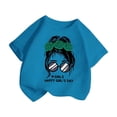 thumbnail image 3 of Hauts de Danse pour Enfants Filles T-Shirt pour Enfants Manches Longues Enfant Filles Mignon Graphique Imprimé Col Rond T-Shirt à Manches Courtes Été Décontracté T-Shirt Hauts, 3 of 5