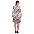 thumbnail image 4 of Moomaya Printed Womens Kimono Sleeve Robes Satin Silk Getting Ready Bridal Robe Coverup, 4 of 7