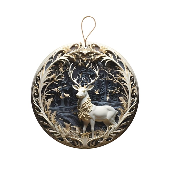 Fridja Nativity Christ Ornaments Christmas Acrylic Hanging Ornaments Birth of Jesuses Decoration Religious Gifts for Christmas Tree Decoration Religious Holiday Indoor Outdoor Supplies