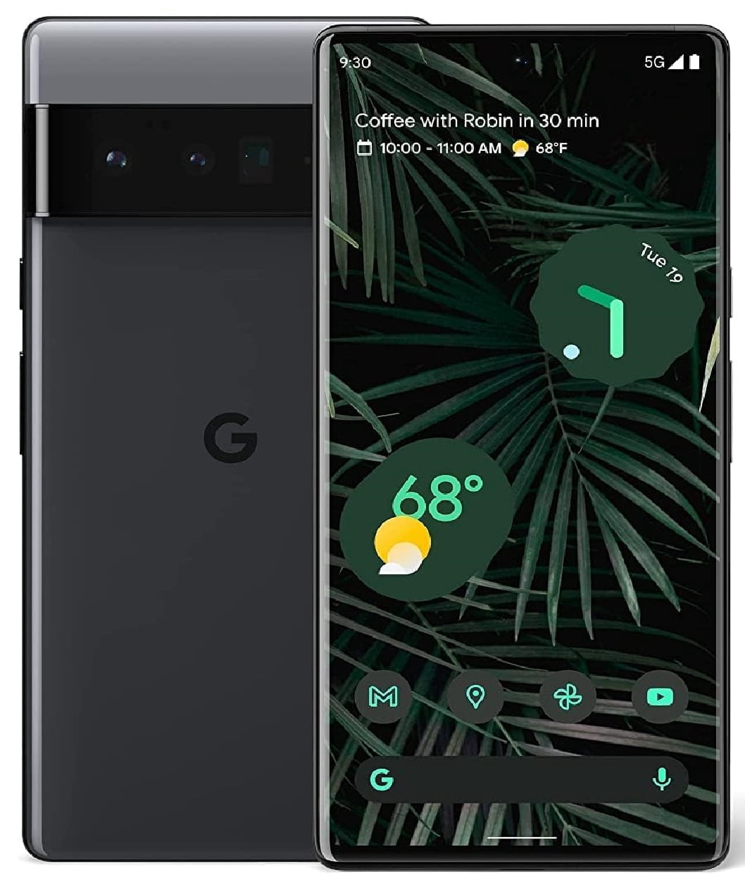 Refurbished Google Pixel 6 Pro 5G - 128GB – Stormy Black – 50MP