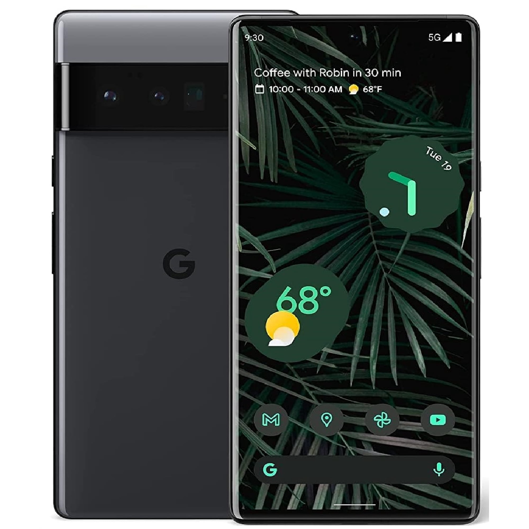 Refurbished Google Pixel 6 Pro 5G - 128GB – Stormy Black – 50MP