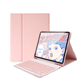 thumbnail image 1 of Case for Ipad 2019/21(10.2Inch) - Slim Protective Case with Apple Pencil Holder and Wireless Detachable Keyboard (Pink), 1 of 5