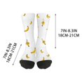 thumbnail image 2 of Crew Socks for Men Cute Banana Print Novelty Soft Lightweight One Size, 2 of 3