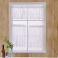 thumbnail image 3 of Lace Cafe Kitchen Ruffle Window Drape Valance Semi Transparent Voile Curtains Window Treatment, 3 of 9