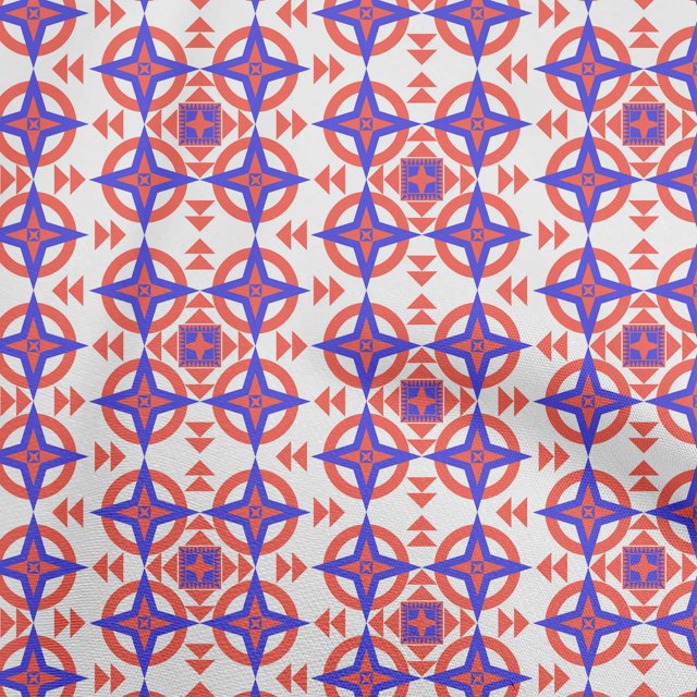 oneOone Viscose Jersey Light Red Fabric Geometric Sewing Craft Projects Fabric Prints By Yard 60 Inch Wide