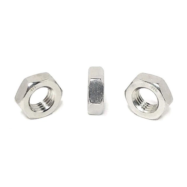 5/16-24 Hex Jam Nut Fine Thread UNF 18-8 Stainless Steel (25 Pcs)