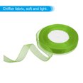 thumbnail image 3 of Unique Bargains 0.6 Inch x 50 Yard Organza Ribbon, Gift Wrapping Ribbon for Bouquet Cake Invitations Card Decoration, Grass Green, 3 of 7