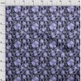 thumbnail image 4 of oneOone Rayon Bluish Violet Fabric Florals Craft Projects Decor Fabric Printed By The Yard 56 Inch Wide, 4 of 5