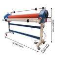 thumbnail image 2 of 63 Inch Electric/Manual Cold Laminating Machine Rubber Roller Cold Laminator with Film Release Rod 110V, 2 of 9