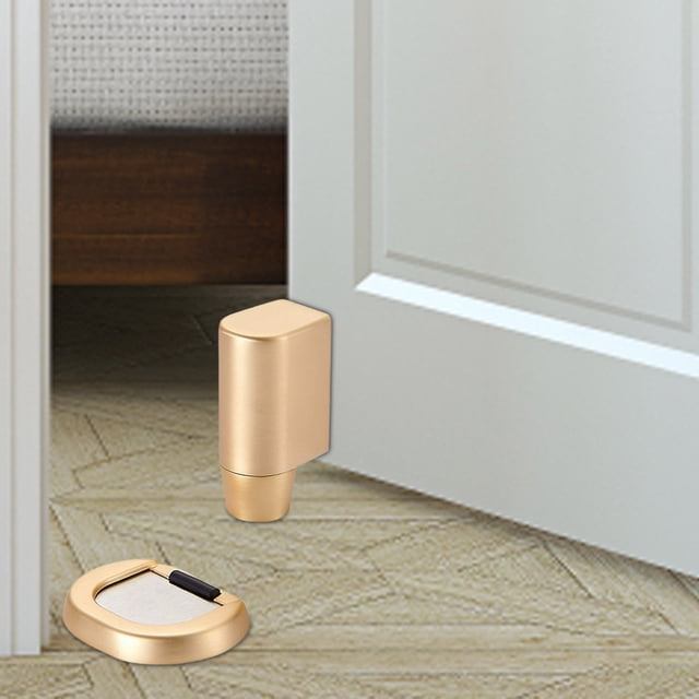 Support de Porte Automatique Robuste avec Système de Verrouillage Rétractable Design Moderne Coupe-Vent pour Sécurité Domestique