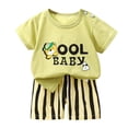 thumbnail image 1 of Ensemble Garçon Imprimé Animalier T-Shirt à Manches Courtes Tee Hauts Shorts Décontractés Col Rond Été Vêtements Bébé Garçon 4-5 Ans Vêtements Bébé Garçon Mode Garçons, 1 of 3