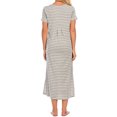 thumbnail image 4 of Birdeem Robe de Nuit d'Été Confortable à Col Rond pour Femme, Ample, à Manches Courtes, Vêtements de Maison, 4 of 12