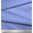 thumbnail image 2 of Soimoi Blue Japan Crepe Satin Fabric Keyboard,Phone & Monitor Hardware Print Sewing Fabric Yard 42 Inch Wide, 2 of 3