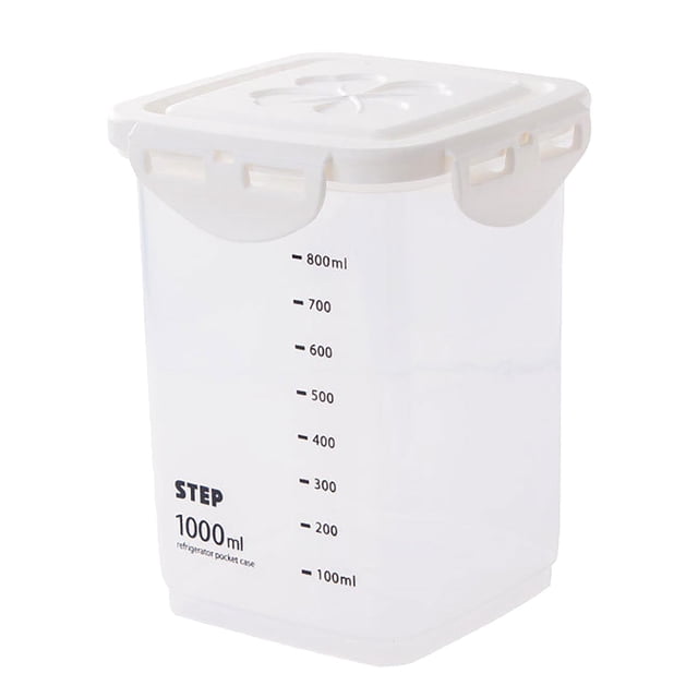 Lksixu Réservoir de Rangement en Plastique Transparent sous Vide, Anti-Humidité, Conservation Fraîche, Réservoir Scellé de Rangement, Bocal de Cuisine Scellé avec Couvercle, Boîte de Conservation Fraîche, Bacs de Rangement, Organisateurs et Rangement