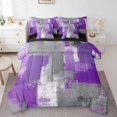 thumbnail image 1 of YST Purple Grey Gradient 7-Piece Comforter Set, King, 1 of 4