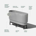thumbnail image 2 of Veradek Demi Series Raised 30" Long Plastic-Stone Planter, 2 of 8
