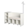 thumbnail image 3 of Ameriwood Home Tyler Storage Bench and Coat Rack, White, 3 of 8