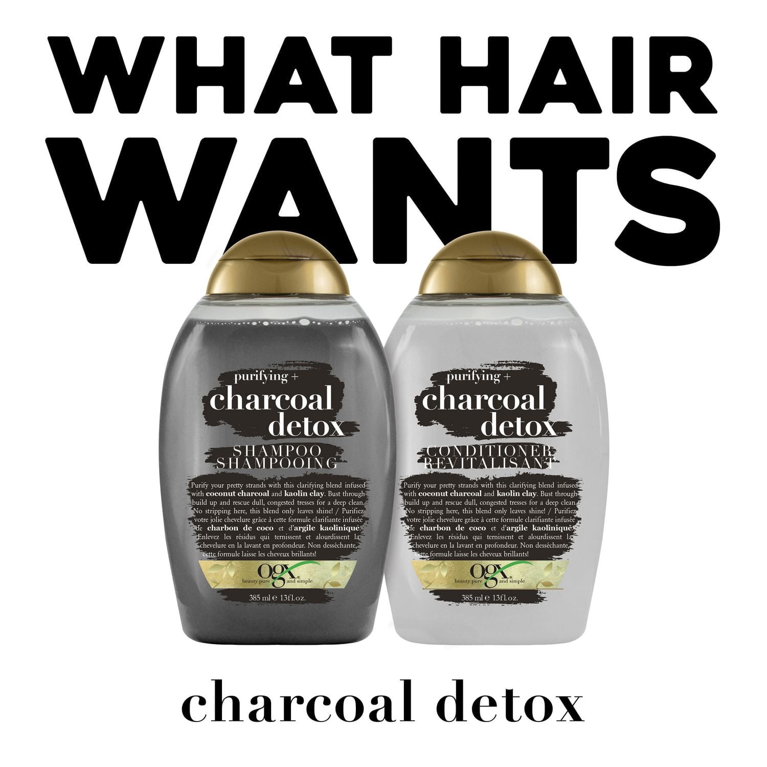 OGX® Purifying + Charcoal Shampoo