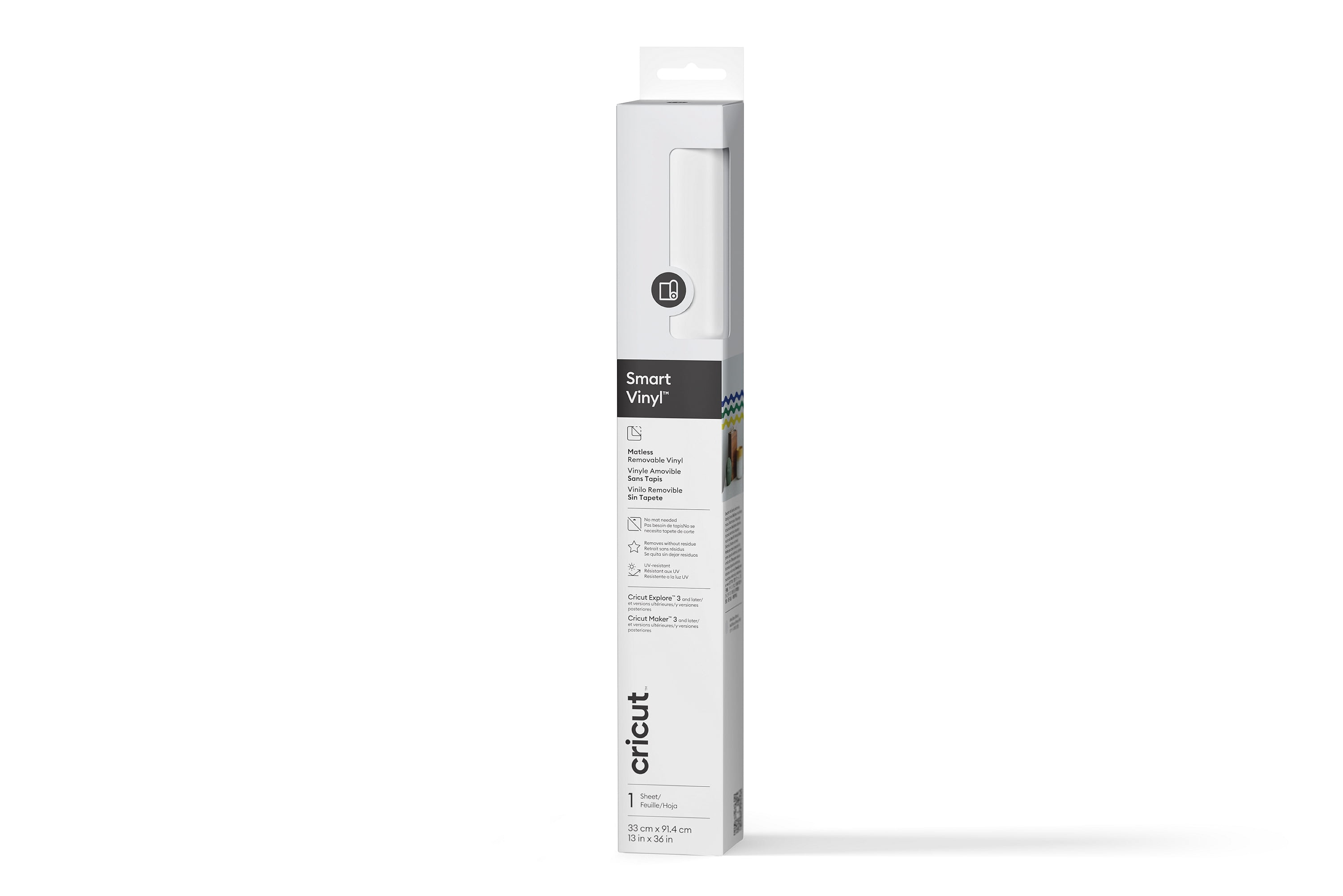 Cricut Smart Vinyl – Amovible (3 ft) - Blanc