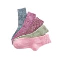 thumbnail image 2 of Coofit 5 Pairs Wool Crew Socks Solid Color Thick Knit Socks Winter Wool Socks for Women, 2 of 10