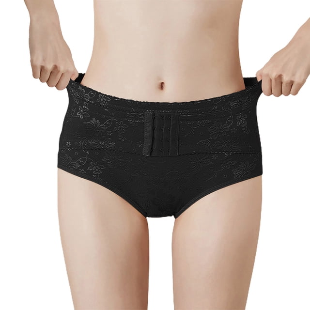 PMVFHDE Mid Waist Abdominal Control Shorts Postpartum Body Shaping Lifting Womens Underwear