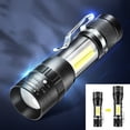 thumbnail image 2 of Penkiiy LED Flashlight,1000 Lumens Super Bright Flashlight, Zoomable, Rechargeable Flashlight With 4 Modes,, Powerful Handheld Flashlight, 2 of 9